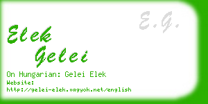 elek gelei business card